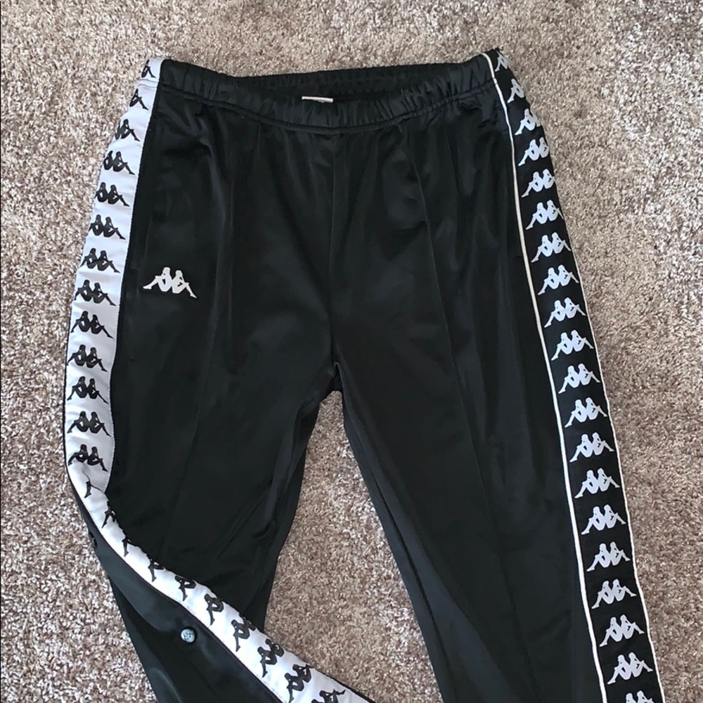 KAPPA USA black and white track pants